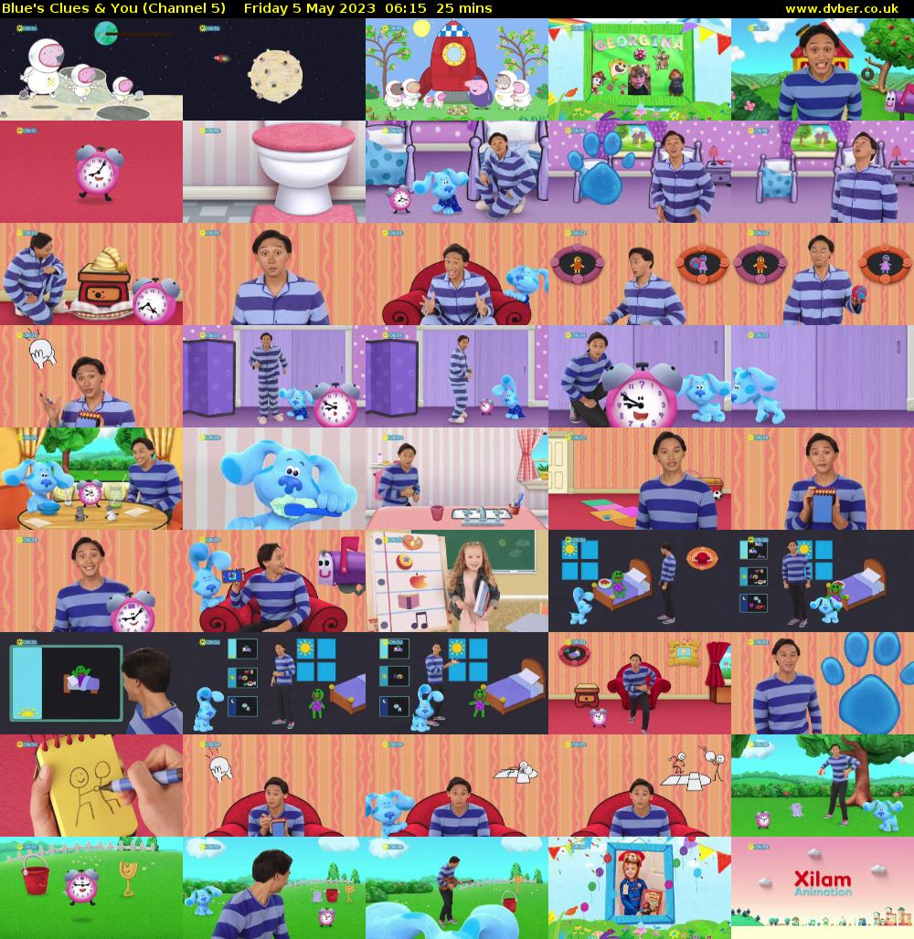 Blue's Clues & You (Channel 5) Friday 5 May 2023 06:15 - 06:40