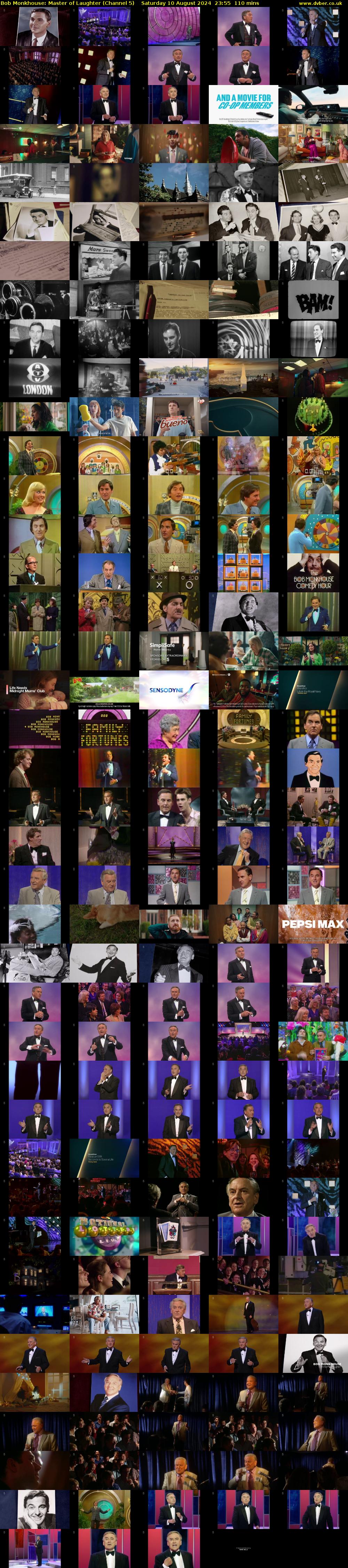 Bob Monkhouse: Master of Laughter (Channel 5) Saturday 10 August 2024 23:55 - 01:45