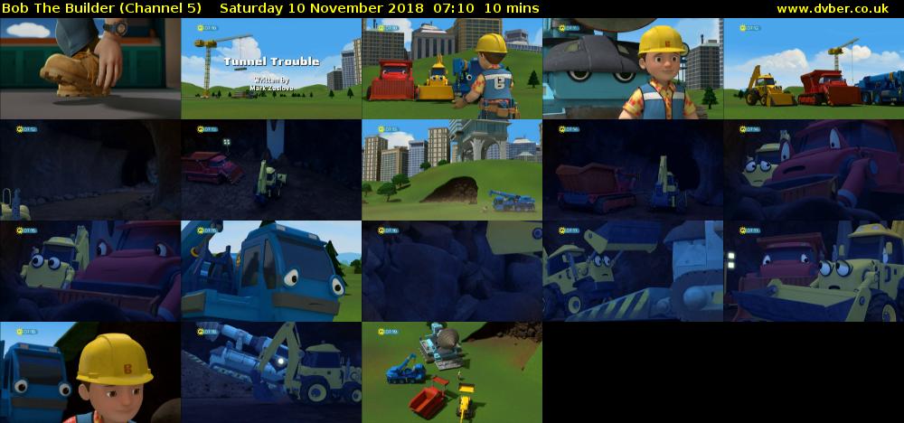 Bob The Builder (Channel 5) Saturday 10 November 2018 07:10 - 07:20