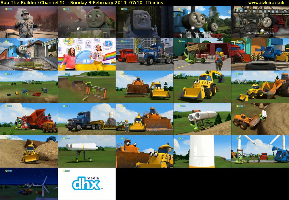 Bob The Builder (Channel 5) Sunday 3 February 2019 07:10 - 07:25