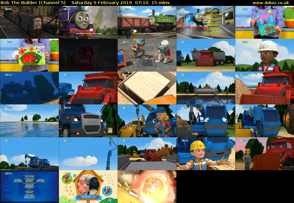 Bob The Builder (Channel 5) Saturday 9 February 2019 07:10 - 07:25