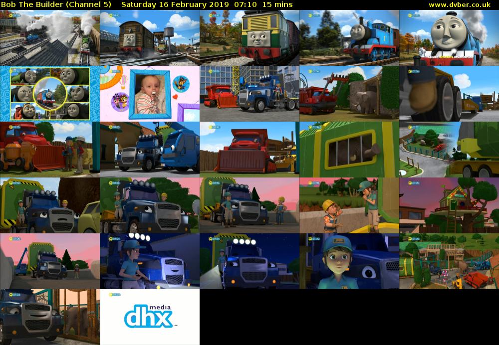 Bob The Builder (Channel 5) Saturday 16 February 2019 07:10 - 07:25