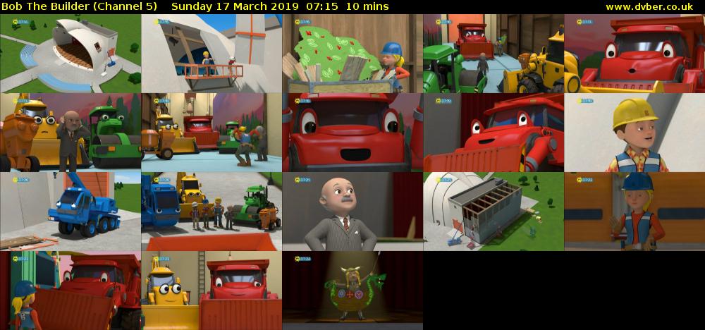 Bob The Builder (Channel 5) Sunday 17 March 2019 07:15 - 07:25