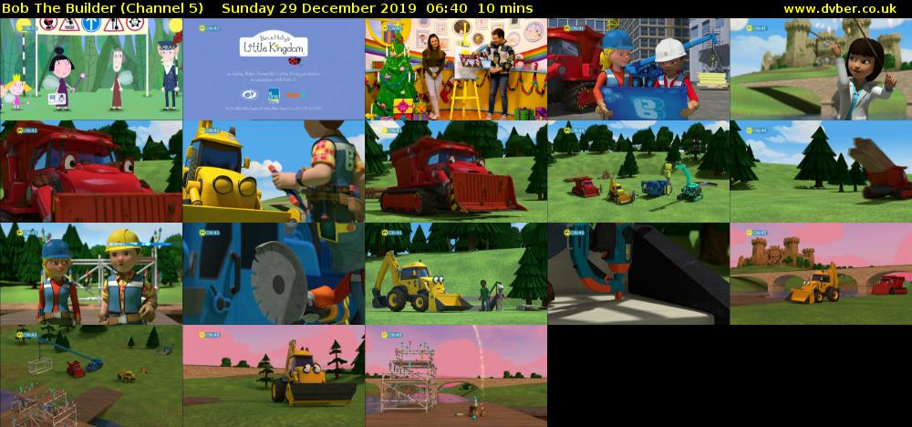Bob The Builder (Channel 5) Sunday 29 December 2019 06:40 - 06:50