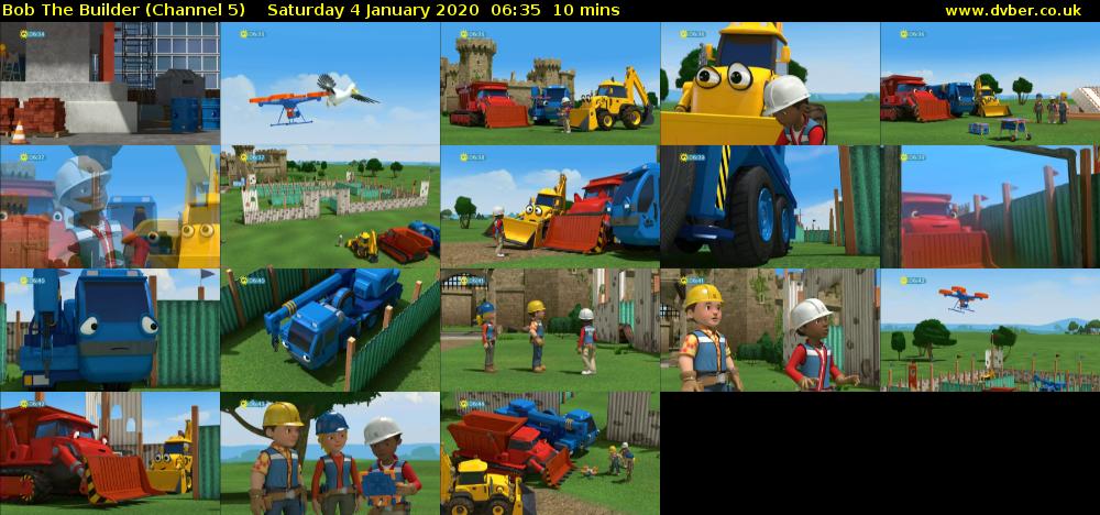 Bob The Builder (Channel 5) Saturday 4 January 2020 06:35 - 06:45