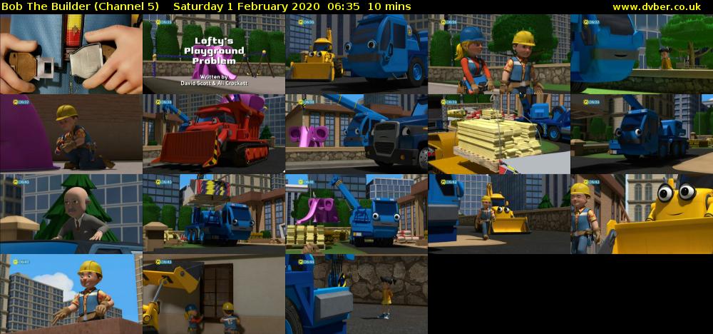 Bob The Builder (Channel 5) Saturday 1 February 2020 06:35 - 06:45