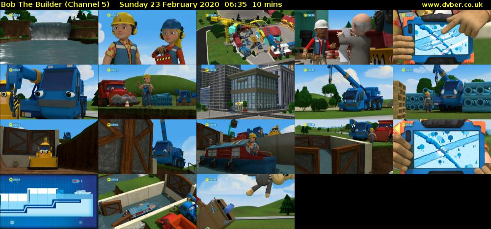 Bob The Builder (Channel 5) Sunday 23 February 2020 06:35 - 06:45