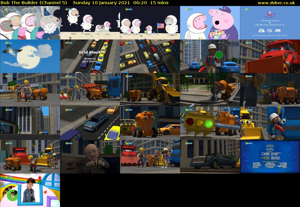 Bob The Builder (Channel 5) Sunday 10 January 2021 06:20 - 06:35