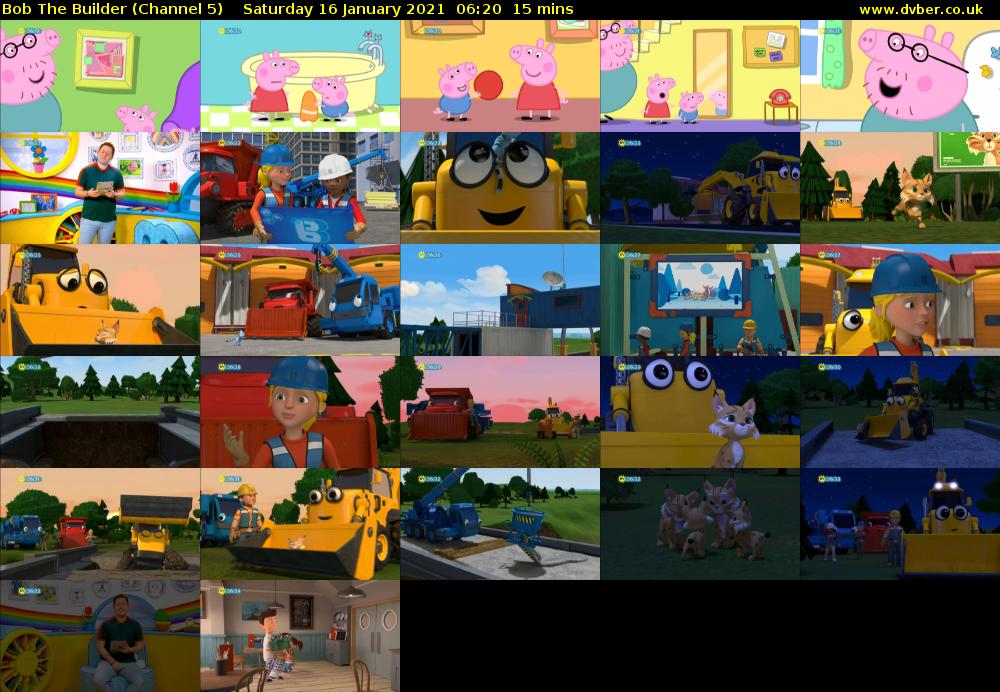 Bob The Builder (Channel 5) Saturday 16 January 2021 06:20 - 06:35