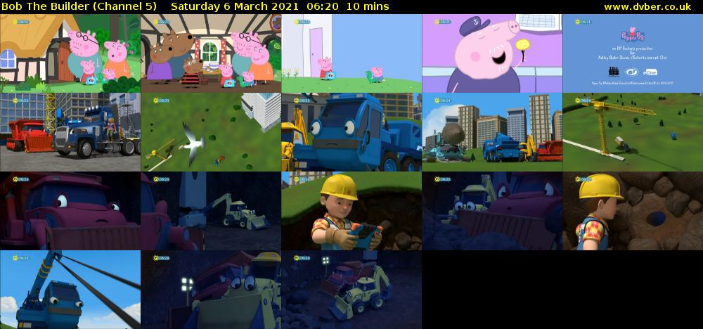Bob The Builder (Channel 5) Saturday 6 March 2021 06:20 - 06:30