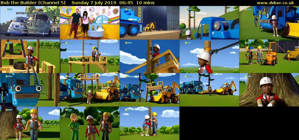 Bob the Builder (Channel 5) Sunday 7 July 2019 06:45 - 06:55