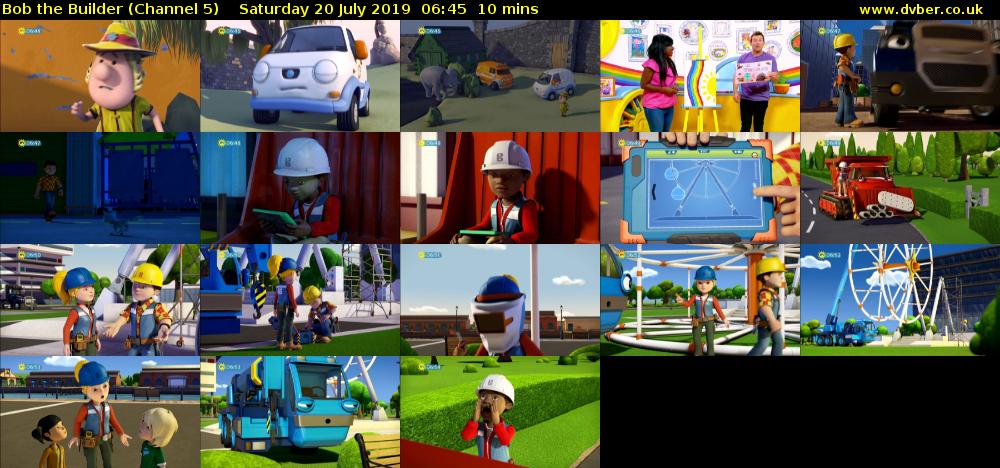 Bob the Builder (Channel 5) Saturday 20 July 2019 06:45 - 06:55