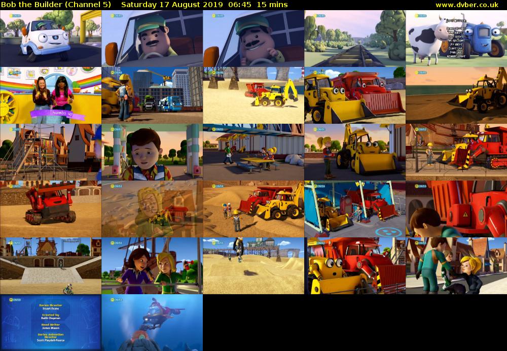 Bob the Builder (Channel 5) Saturday 17 August 2019 06:45 - 07:00