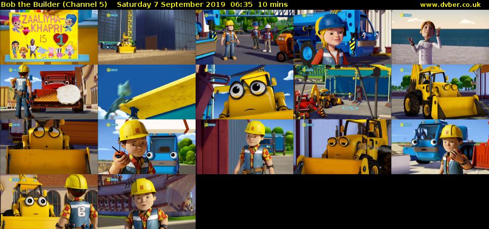 Bob the Builder (Channel 5) Saturday 7 September 2019 06:35 - 06:45