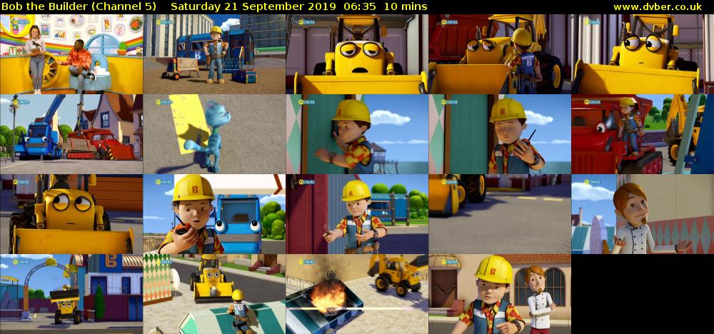 Bob the Builder (Channel 5) Saturday 21 September 2019 06:35 - 06:45