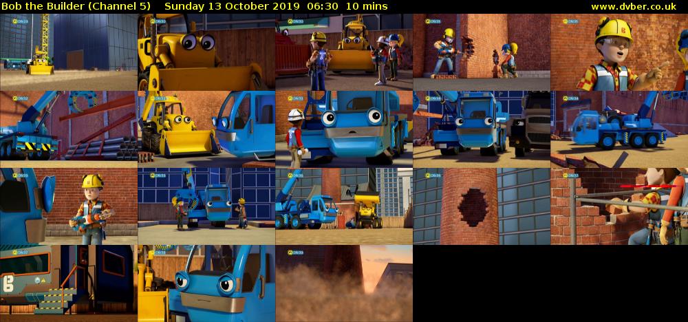 Bob the Builder (Channel 5) Sunday 13 October 2019 06:30 - 06:40