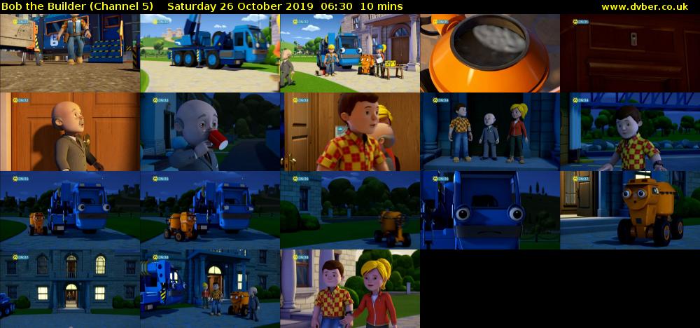 Bob the Builder (Channel 5) Saturday 26 October 2019 06:30 - 06:40