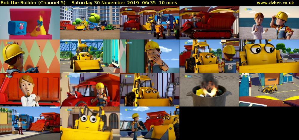 Bob the Builder (Channel 5) Saturday 30 November 2019 06:35 - 06:45