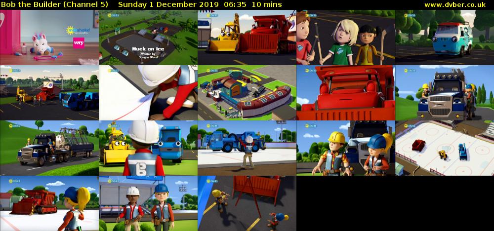 Bob the Builder (Channel 5) Sunday 1 December 2019 06:35 - 06:45