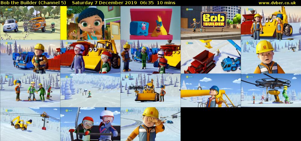 Bob the Builder (Channel 5) Saturday 7 December 2019 06:35 - 06:45