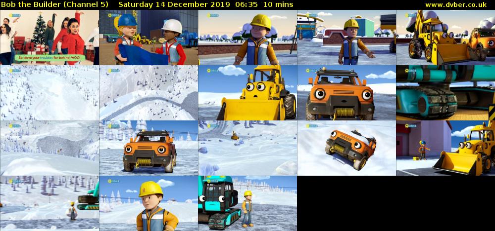 Bob the Builder (Channel 5) Saturday 14 December 2019 06:35 - 06:45