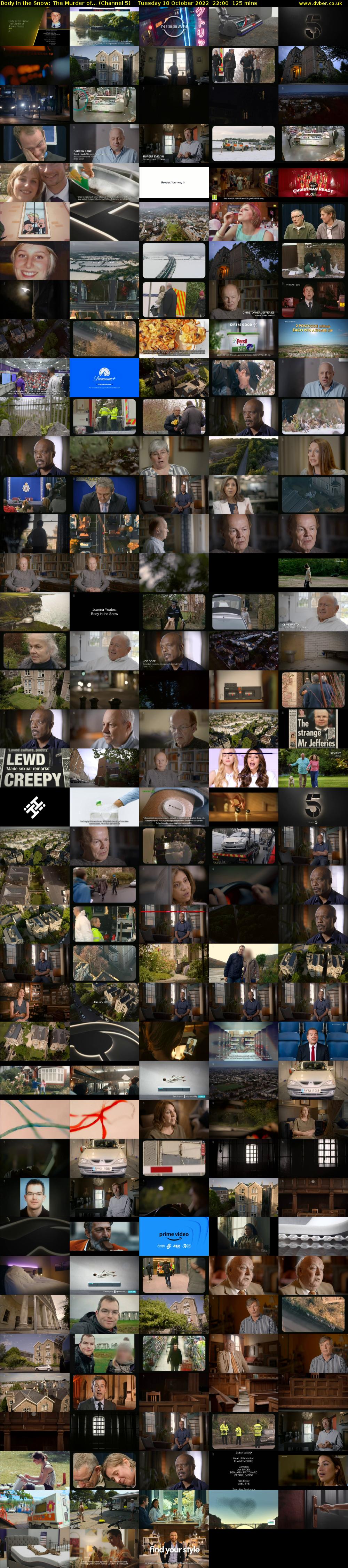 Body in the Snow: The Murder of... (Channel 5) Tuesday 18 October 2022 22:00 - 00:05