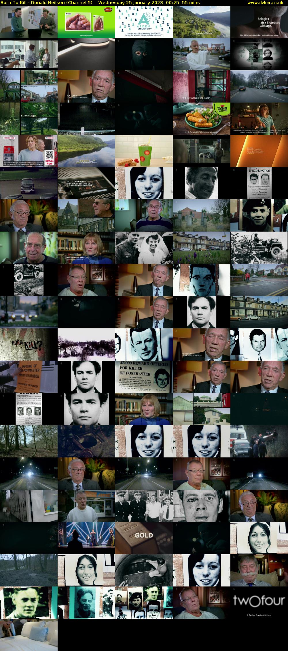 Born To Kill - Donald Neilson (Channel 5) Wednesday 25 January 2023 00:25 - 01:20