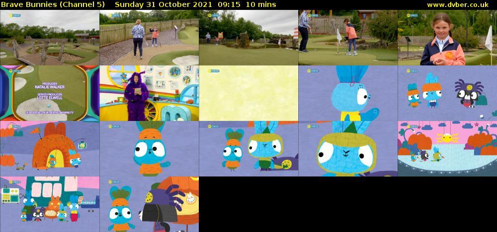 Brave Bunnies (Channel 5) Sunday 31 October 2021 09:15 - 09:25