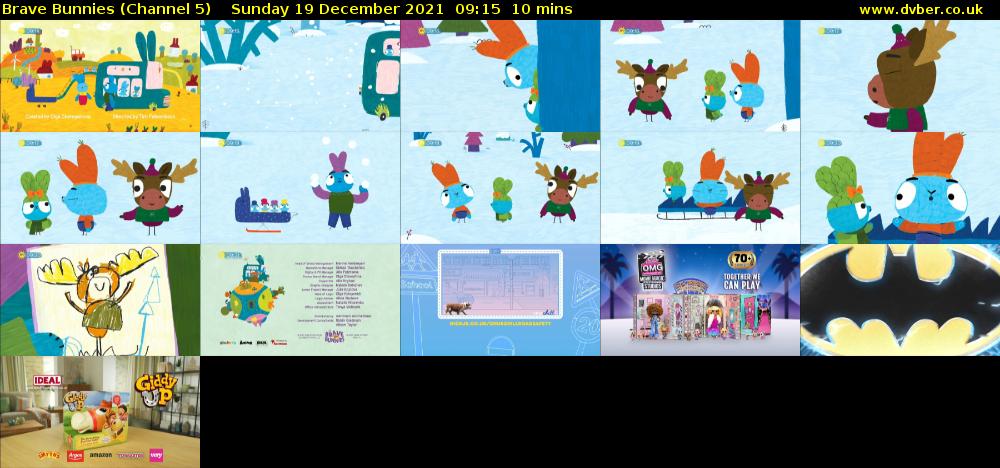 Brave Bunnies (Channel 5) Sunday 19 December 2021 09:15 - 09:25