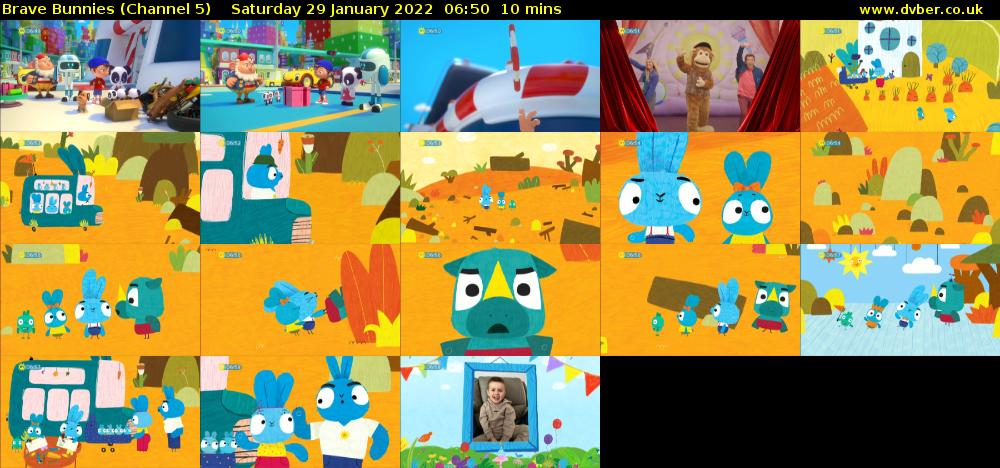 Brave Bunnies (Channel 5) Saturday 29 January 2022 06:50 - 07:00