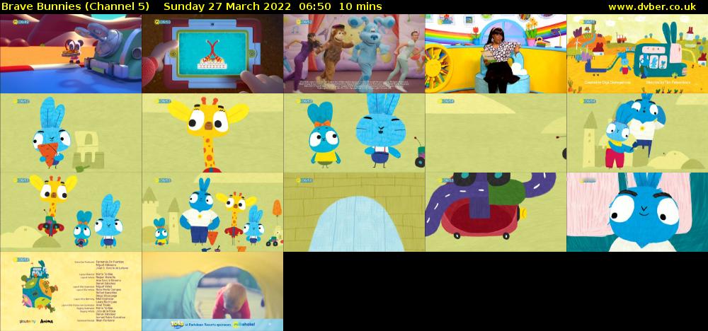 Brave Bunnies (Channel 5) Sunday 27 March 2022 06:50 - 07:00