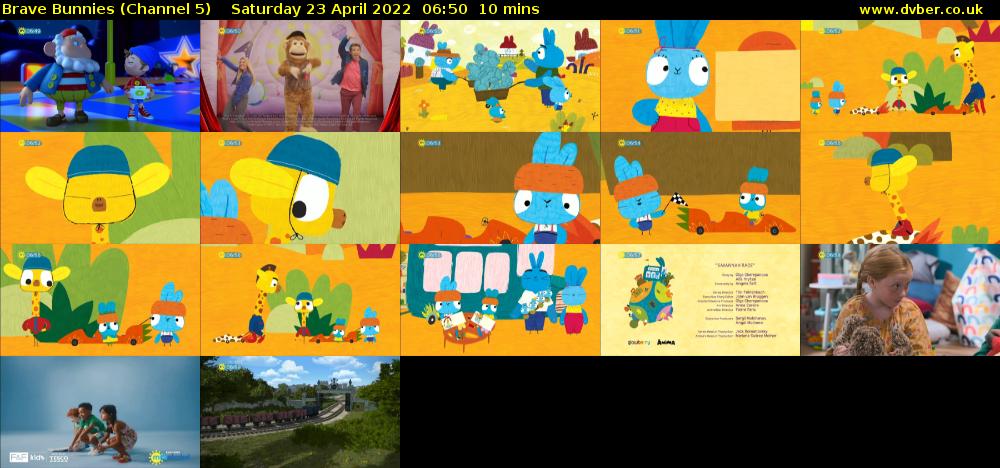 Brave Bunnies (Channel 5) Saturday 23 April 2022 06:50 - 07:00