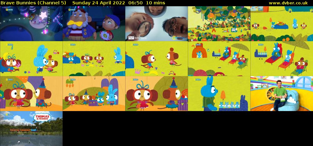 Brave Bunnies (Channel 5) Sunday 24 April 2022 06:50 - 07:00