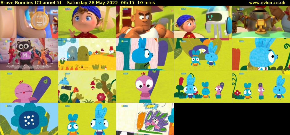 Brave Bunnies (Channel 5) Saturday 28 May 2022 06:45 - 06:55