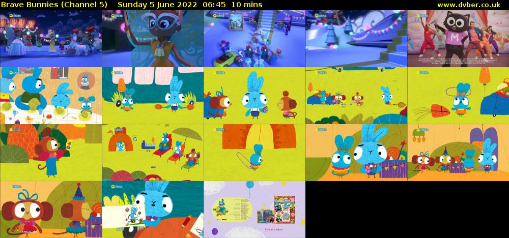 Brave Bunnies (Channel 5) Sunday 5 June 2022 06:45 - 06:55