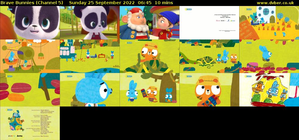 Brave Bunnies (Channel 5) Sunday 25 September 2022 06:45 - 06:55
