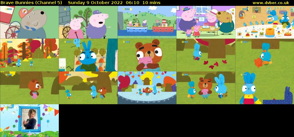 Brave Bunnies (Channel 5) Sunday 9 October 2022 06:10 - 06:20
