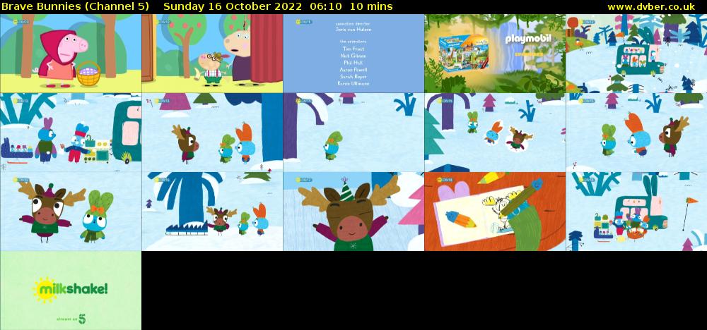 Brave Bunnies (Channel 5) Sunday 16 October 2022 06:10 - 06:20