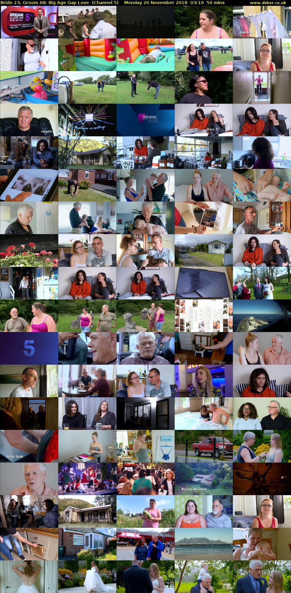 Bride 23, Groom 68: Big Age Gap Love  (Channel 5) Monday 26 November 2018 03:10 - 04:00