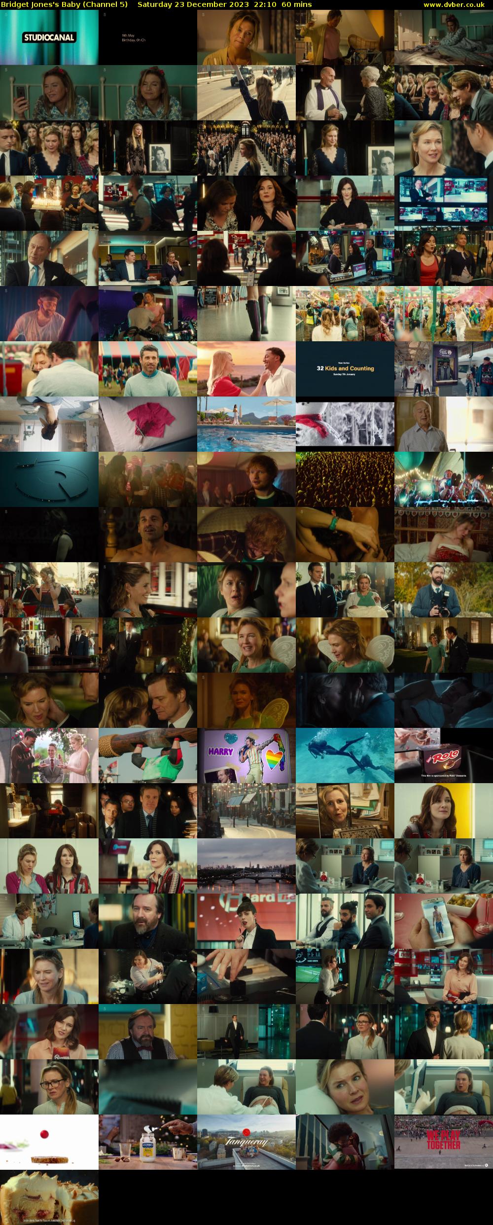 Bridget Jones's Baby (Channel 5) Saturday 23 December 2023 22:10 - 23:10