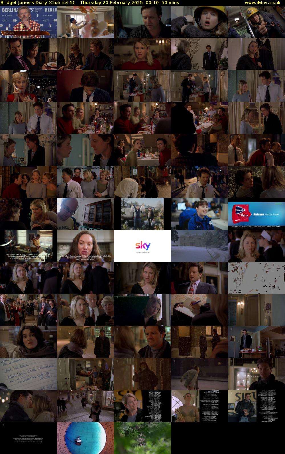 Bridget Jones's Diary (Channel 5) Thursday 20 February 2025 00:10 - 01:00