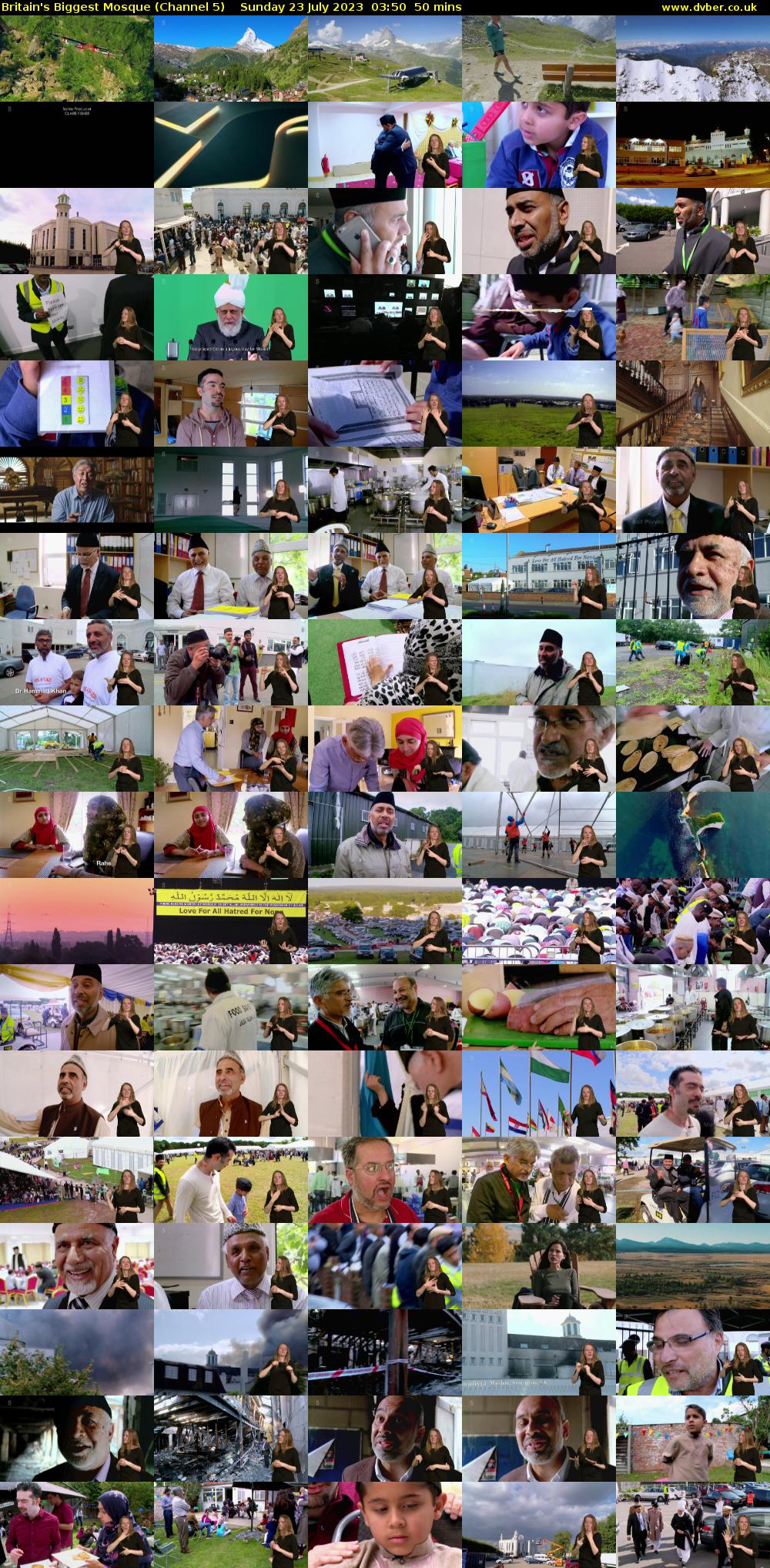 Britain's Biggest Mosque (Channel 5) Sunday 23 July 2023 03:50 - 04:40
