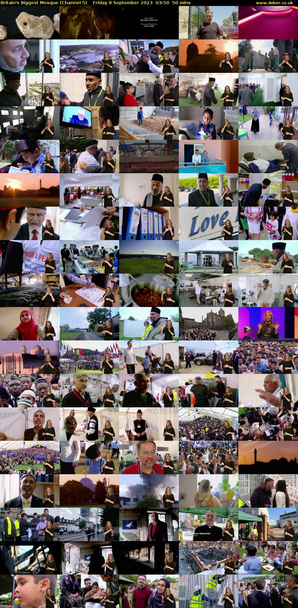 Britain's Biggest Mosque (Channel 5) Friday 8 September 2023 03:50 - 04:40