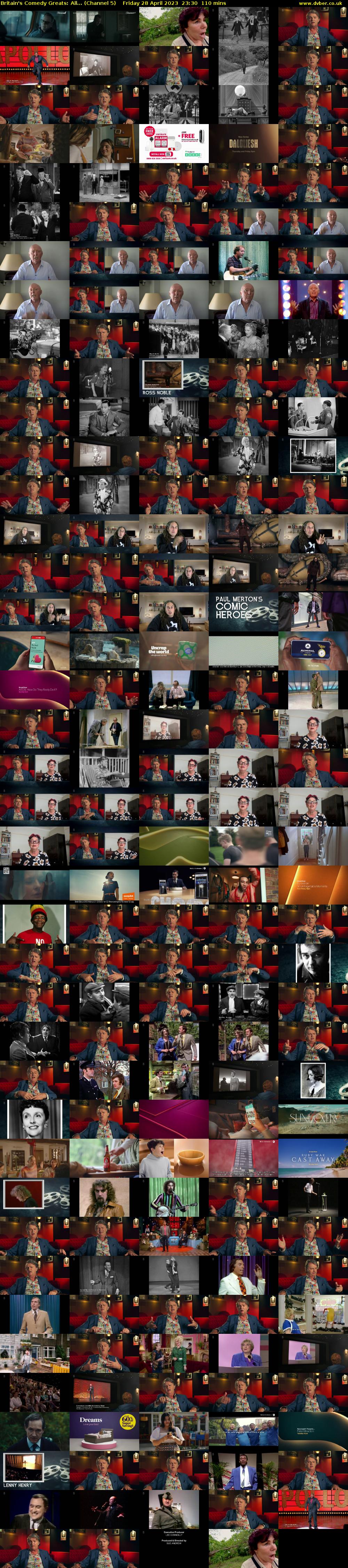 Britain's Comedy Greats: All... (Channel 5) Friday 28 April 2023 23:30 - 01:20