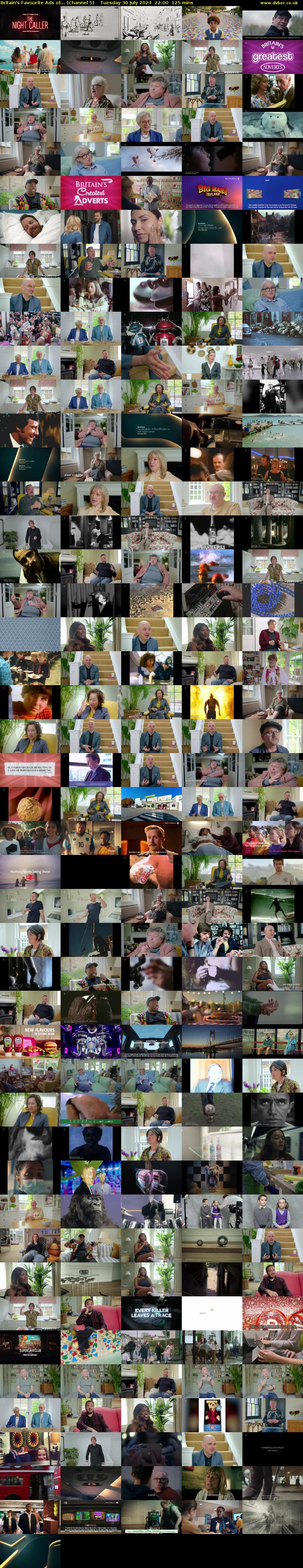 Britain's Favourite Ads of... (Channel 5) Tuesday 30 July 2024 22:00 - 00:05