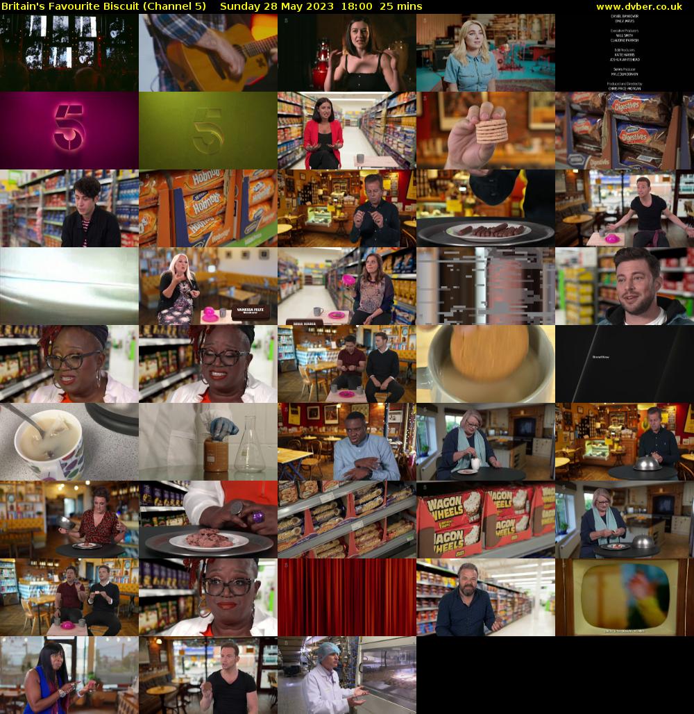 Britain's Favourite Biscuit (Channel 5) Sunday 28 May 2023 18:00 - 18:25