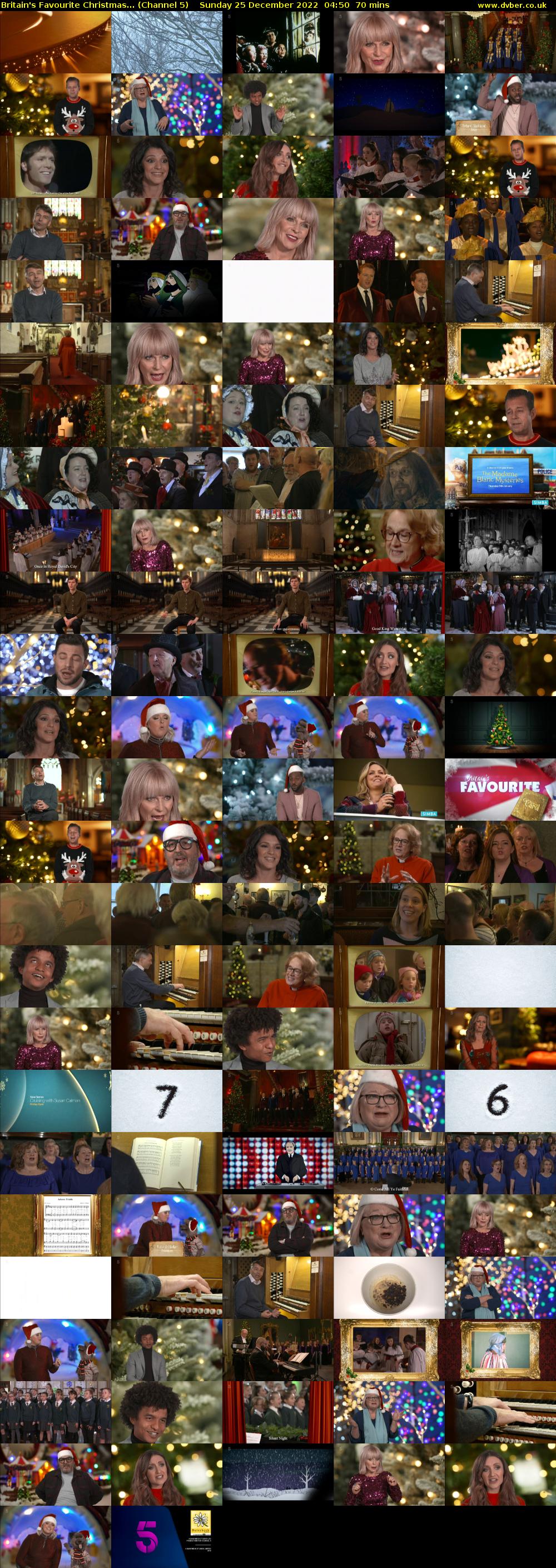 Britain's Favourite Christmas... (Channel 5) Sunday 25 December 2022 04:50 - 06:00