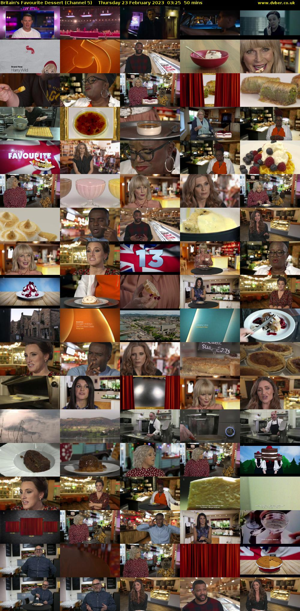 Britain's Favourite Dessert (Channel 5) Thursday 23 February 2023 03:25 - 04:15