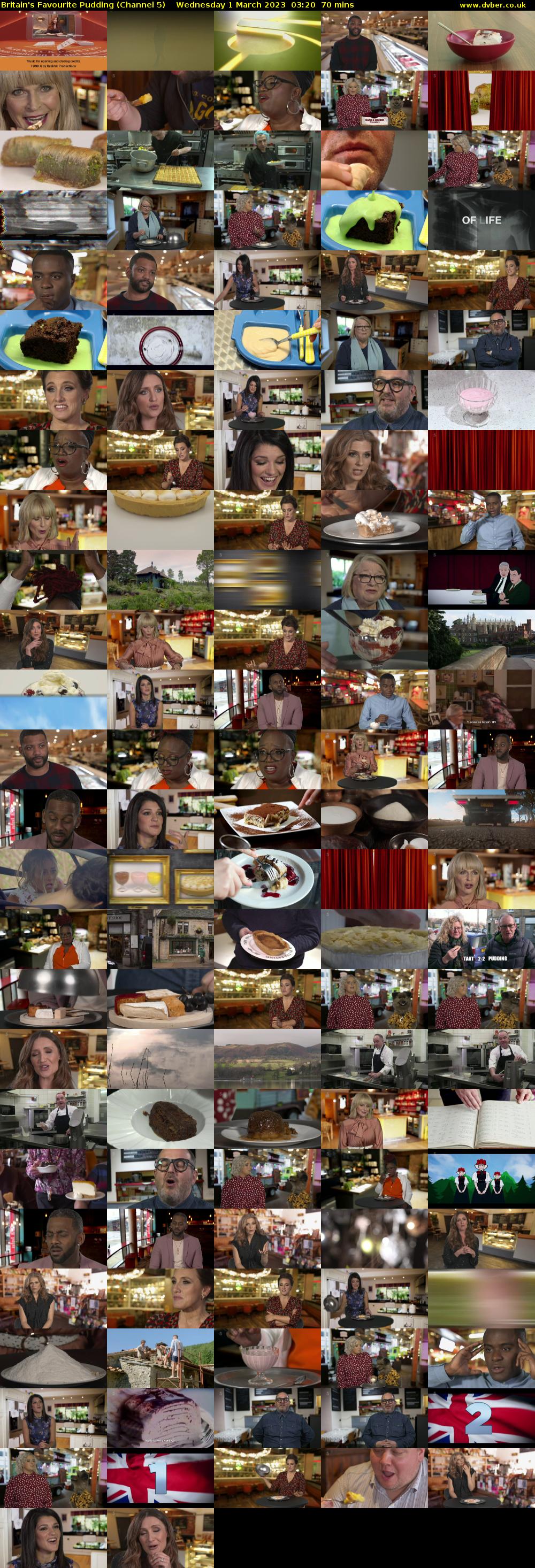 Britain's Favourite Pudding (Channel 5) Wednesday 1 March 2023 03:20 - 04:30