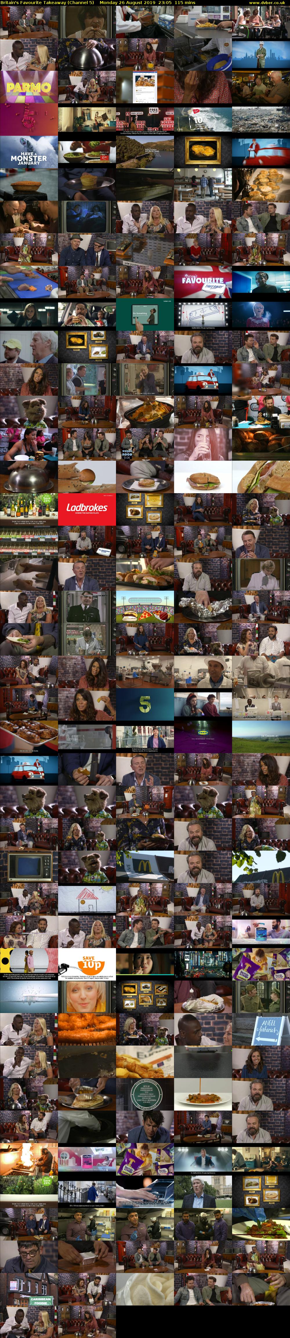 Britain's Favourite Takeaway (Channel 5) Monday 26 August 2019 23:05 - 01:00